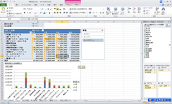 ピボットテーブルを用いた集計